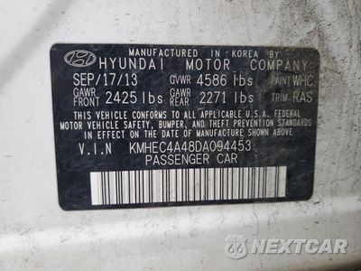 Zdjęcie 14 z 15 samochodu: 2013 HYUNDAI SONATA HYBRID VIN:KMHEC4A48DA094453 - miniatura