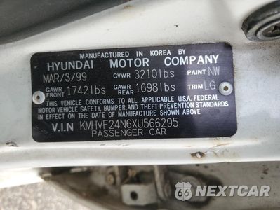 Zdjęcie 12 z 12 samochodu: 1999 HYUNDAI ACCENT GL VIN:KMHVF24N6XU566295 - miniatura