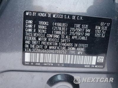 Zdjęcie 13 z 14 samochodu: 2017 HONDA HR-V LX VIN:3CZRU6H30HG709252 - miniatura
