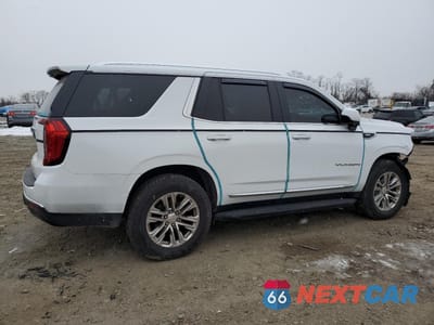 Trzecie zdjęcie samochodu z tyłu: 2021 GMC YUKON SLT VIN:1GKS2BKD3MR275298 - miniatura
