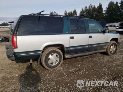 Trzecie zdjęcie samochodu z tyłu: 1997 GMC SUBURBAN K1500 VIN:1GKFK16RXVJ719908 - miniatura