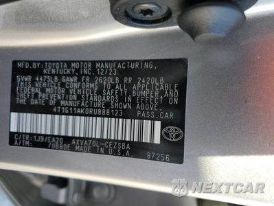 Zdjęcie 14 z 14 samochodu: 2024 TOYOTA CAMRY SE NIGHT SHADE VIN:4T1G11AK0RU888123 - miniatura
