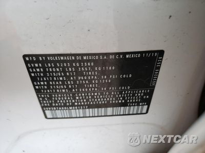 Zdjęcie 14 z 14 samochodu: 2020 VOLKSWAGEN TIGUAN SE VIN:3VV3B7AX0LM061217 - miniatura