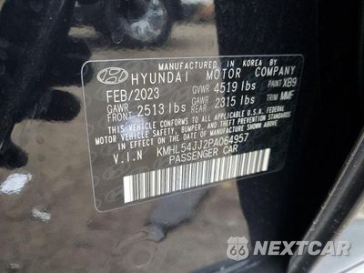 Zdjęcie 12 z 12 samochodu: 2023 HYUNDAI SONATA HYBRID VIN:KMHL54JJ2PA064957 - miniatura