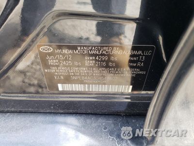 Zdjęcie 12 z 12 samochodu: 2013 HYUNDAI SONATA GLS VIN:5NPEB4AC3DH548602 - miniatura