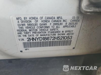 Zdjęcie 15 z 15 samochodu: 2002 ACURA MDX TOURING VIN:2HNYD18672H521053 - miniatura