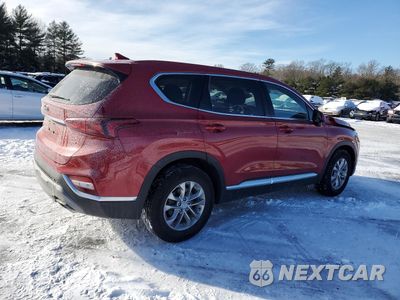 Trzecie zdjęcie samochodu z tyłu: 2019 HYUNDAI SANTA FE SEL VIN:5NMS3CADXKH001758 - miniatura