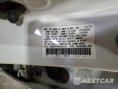 Zdjęcie 14 z 14 samochodu: 2014 HONDA ACCORD SPORT VIN:1HGCR2F5XEA280109 - miniatura
