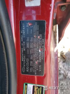 Zdjęcie 14 z 14 samochodu: 2004 HYUNDAI ELANTRA GLS VIN:KMHDN46D04U737438 - miniatura