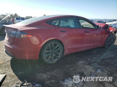 Trzecie zdjęcie samochodu z tyłu: 2021 TESLA MODEL S VIN:5YJSA1E68MF452682 - miniatura