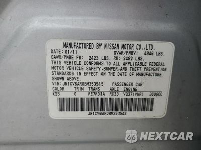 Zdjęcie 12 z 12 samochodu: 2011 INFINITI G37 VIN:JN1CV6AR0BM353545 - miniatura