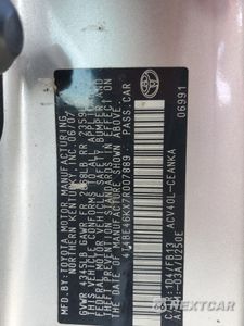 Zdjęcie 14 z 14 samochodu: 2007 TOYOTA CAMRY CE VIN:4T4BE46KX7R007889 - miniatura