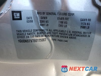 Zdjęcie 14 z 14 samochodu: 2008 CADILLAC STS VIN:1G6DK67V780175067 - miniatura