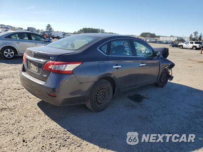 Trzecie zdjęcie samochodu z tyłu: 2014 NISSAN SENTRA S VIN:3N1AB7AP7EL672508 - miniatura