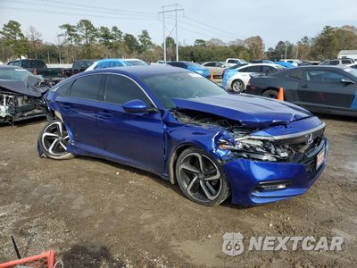 Czwarte zdjęcie samochodu z boku: 2018 HONDA ACCORD SPORT VIN:1HGCV1F38JA139974 - miniatura