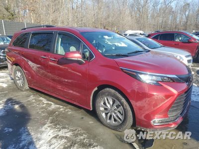 Czwarte zdjęcie samochodu z boku: 2023 TOYOTA SIENNA XLE VIN:5TDYRKEC4PS166911 - miniatura