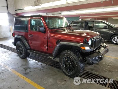 Czwarte zdjęcie samochodu z boku: 2021 JEEP WRANGLER SPORT VIN:1C4HJXAG9MW774173 - miniatura