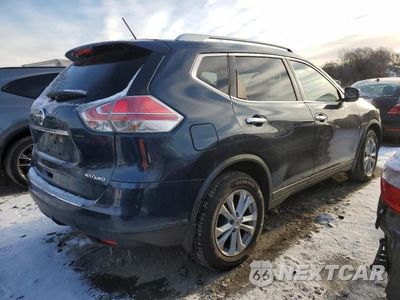 Trzecie zdjęcie samochodu z tyłu: 2015 NISSAN ROGUE S VIN:KNMAT2MV9FP513292 - miniatura