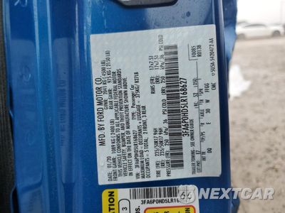 Zdjęcie 13 z 14 samochodu: 2020 FORD FUSION SE VIN:3FA6P0HD5LR168627 - miniatura