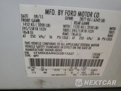 Zdjęcie 13 z 13 samochodu: 2016 FORD EXPLORER POLICE INTERCEPTOR VIN:1FM5K8AR9GGB13227 - miniatura