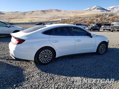 Trzecie zdjęcie samochodu z tyłu: 2021 HYUNDAI SONATA HYBRID VIN:KMHL54JJ3MA027895 - miniatura