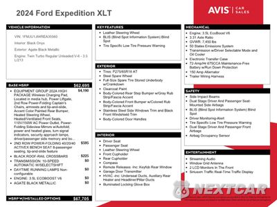 Zdjęcie 13 z 15 samochodu: 2024 FORD EXPEDITION XLT VIN:1FMJU1J84REA35560 - miniatura
