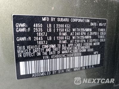 Zdjęcie 14 z 14 samochodu: 2017 SUBARU OUTBACK 3.6R LIMITED VIN:4S4BSENC1H3418009 - miniatura