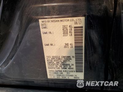 Zdjęcie 14 z 14 samochodu: 2017 NISSAN ALTIMA 2.5 VIN:1N4AL3AP9HC482489 - miniatura
