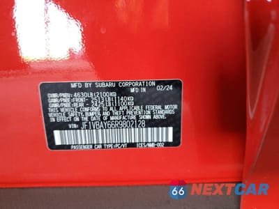 Zdjęcie 12 z 12 samochodu: 2024 SUBARU WRX TR VIN:JF1VBAY66R9802128 - miniatura