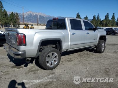 Trzecie zdjęcie samochodu z tyłu: 2018 GMC SIERRA K1500 SLT VIN:3GTU2NEJ6JG282541 - miniatura