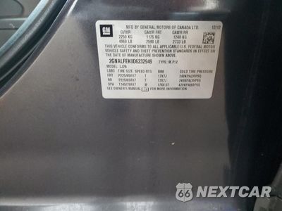 Zdjęcie 13 z 13 samochodu: 2013 CHEVROLET EQUINOX LTZ VIN:2GNALFEK0D6232949 - miniatura
