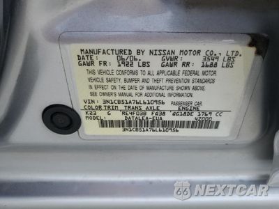 Zdjęcie 13 z 13 samochodu: 2006 NISSAN SENTRA 1.8S VIN:3N1CB51A76L610956 - miniatura