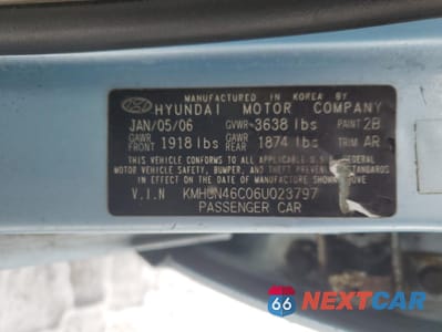 Zdjęcie 13 z 14 samochodu: 2006 HYUNDAI ACCENT GLS VIN:KMHCN46C06U023797 - miniatura
