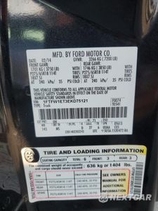 Zdjęcie 12 z 12 samochodu: 2014 FORD F150 SUPERCREW VIN:1FTFW1ET3EKD75121 - miniatura