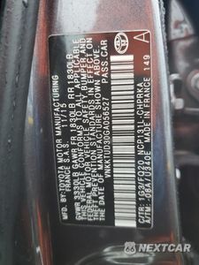 Zdjęcie 12 z 13 samochodu: 2016 TOYOTA YARIS L VIN:VNKKTUD30GA056527 - miniatura