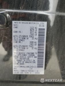 Zdjęcie 16 z 16 samochodu: 2016 NISSAN ROGUE S VIN:5N1AT2MV4GC862011 - miniatura