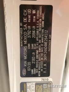 Zdjęcie 14 z 14 samochodu: 2021 KIA FORTE FE VIN:3KPF24AD4ME264512 - miniatura