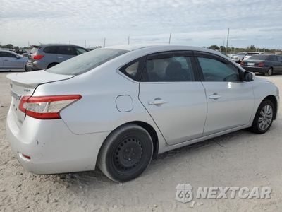 Trzecie zdjęcie samochodu z tyłu: 2013 NISSAN SENTRA S VIN:3N1AB7AP7DL654573 - miniatura