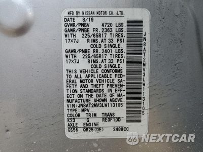Zdjęcie 12 z 13 samochodu: 2020 NISSAN ROGUE S VIN:JN8AT2MV3LW113105 - miniatura