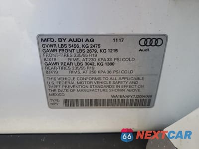 Zdjęcie 13 z 13 samochodu: 2018 AUDI Q5 PREMIUM PLUS VIN:WA1BNAFY7J2094066 - miniatura