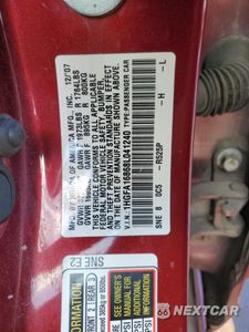 Zdjęcie 12 z 12 samochodu: 2008 HONDA CIVIC EX VIN:1HGFA16868L041240 - miniatura