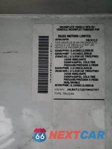 Zdjęcie 12 z 13 samochodu: 2013 ISUZU NPR VIN:JALB4T172D7W00797 - miniatura