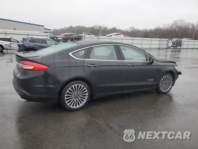 Trzecie zdjęcie samochodu z tyłu: 2018 FORD FUSION TITANIUM/PLATINUM HEV VIN:3FA6P0RU2JR117081 - miniatura