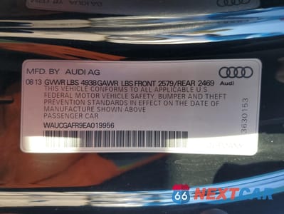 Zdjęcie 12 z 12 samochodu: 2014 AUDI S5 PREMIUM PLUS VIN:WAUCGAFR9EA019956 - miniatura