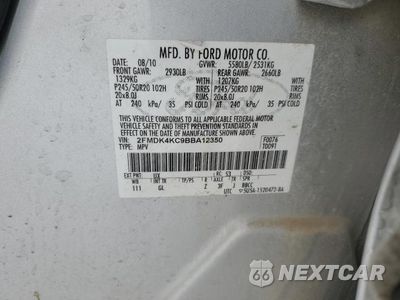 Zdjęcie 13 z 13 samochodu: 2011 FORD EDGE LIMITED VIN:2FMDK4KC9BBA12350 - miniatura