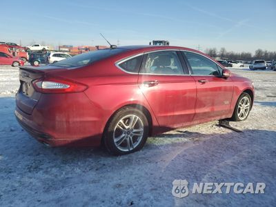 Trzecie zdjęcie samochodu z tyłu: 2016 FORD FUSION TITANIUM PHEV VIN:3FA6P0SU1GR325665 - miniatura