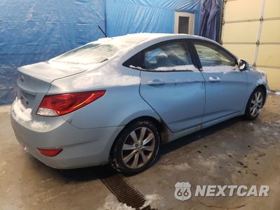 Trzecie zdjęcie samochodu z tyłu: 2012 HYUNDAI ACCENT GLS VIN:KMHCU4AE6CU078780 - miniatura