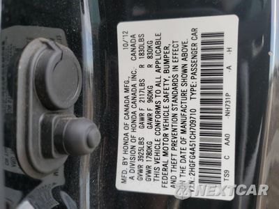 Zdjęcie 14 z 14 samochodu: 2012 HONDA CIVIC SI VIN:2HGFG4A51CH709710 - miniatura