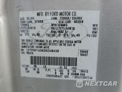 Zdjęcie 14 z 14 samochodu: 2005 FORD F150 SUPERCREW VIN:1FTPW14585KD48438 - miniatura