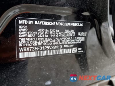 Zdjęcie 14 z 14 samochodu: 2023 BMW X1 XDRIVE28I VIN:WBX73EF01P5V88419 - miniatura